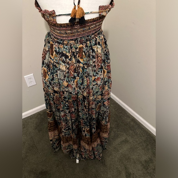 Free People Real Love Floral Maxi Dress Size XS Twilight Combo - Picture 8 of 11